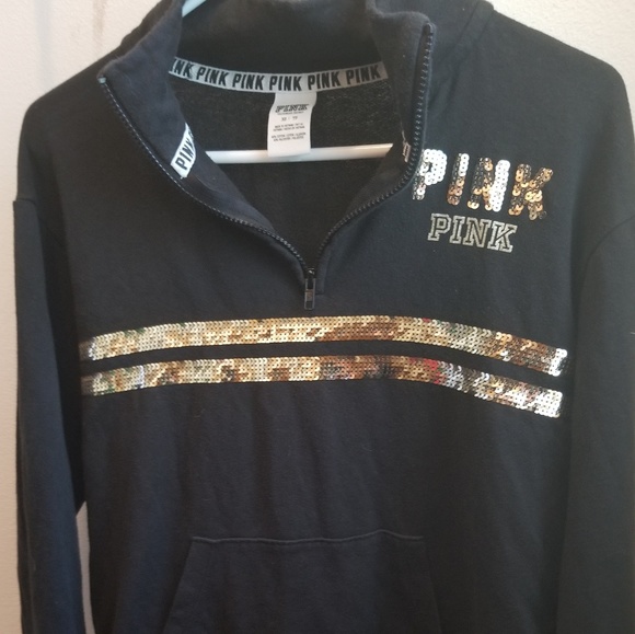 PINK Victoria's Secret Tops - 🔮SALE🔮PINK glittery pullover